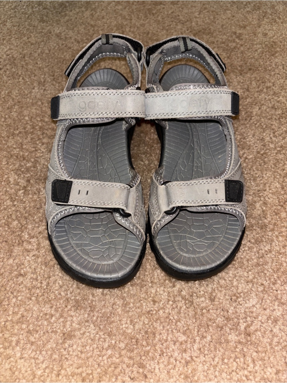 Women’s Gray Outdoor Comfort Strap Sandals